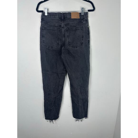 Madewell Women's Washed Black The Perfect Vintage Straight Denim Jeans size 27 - Picture 2 of 13